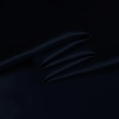 Dark Blue Супер тяжелый шелк полушерстяные атласная ткань 40 шелк момме 140 см - Цвет: Dark Blue