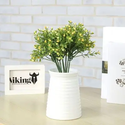 Искусственные травы 1 шт. яркие искусственные листья с ягодой Цветочные букеты