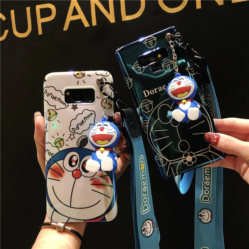 Милый мягкий чехол для телефона Doraemon Blue Ray Samsung Galaxy S10 S10lite plus S8 S8plus S9 Note9 note8 +