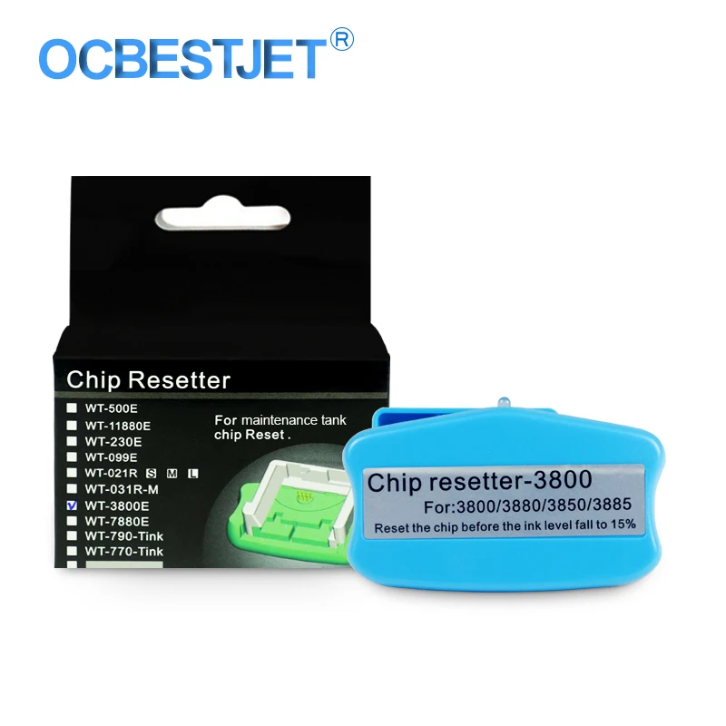 Resetter de Chip de Tanque de Tinta Reetter para Epson Manutenção de Impressora Stylus 3850 3880 3890 T5820 Pro 3800 3800c