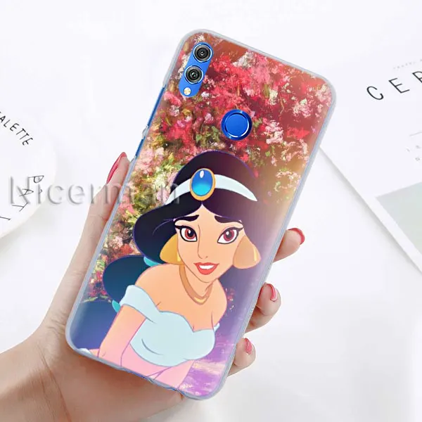 A-14 Чехол для телефона для Honor Y9 Y7 Y5 Y6 Y9 Honor 10 20 Lite 8X 8A играть прозрачная крышка Капа Аладдин, Принцесса Жасмин Капа Coque - Цвет: A-14