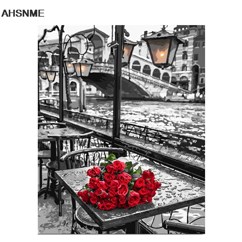 AHSNME Dream NS полуфабрикат 40x50 см Diy Набор для рисования маслом настенная художественная картина домашний декор детский набор для обучения рисованию - Цвет: 1