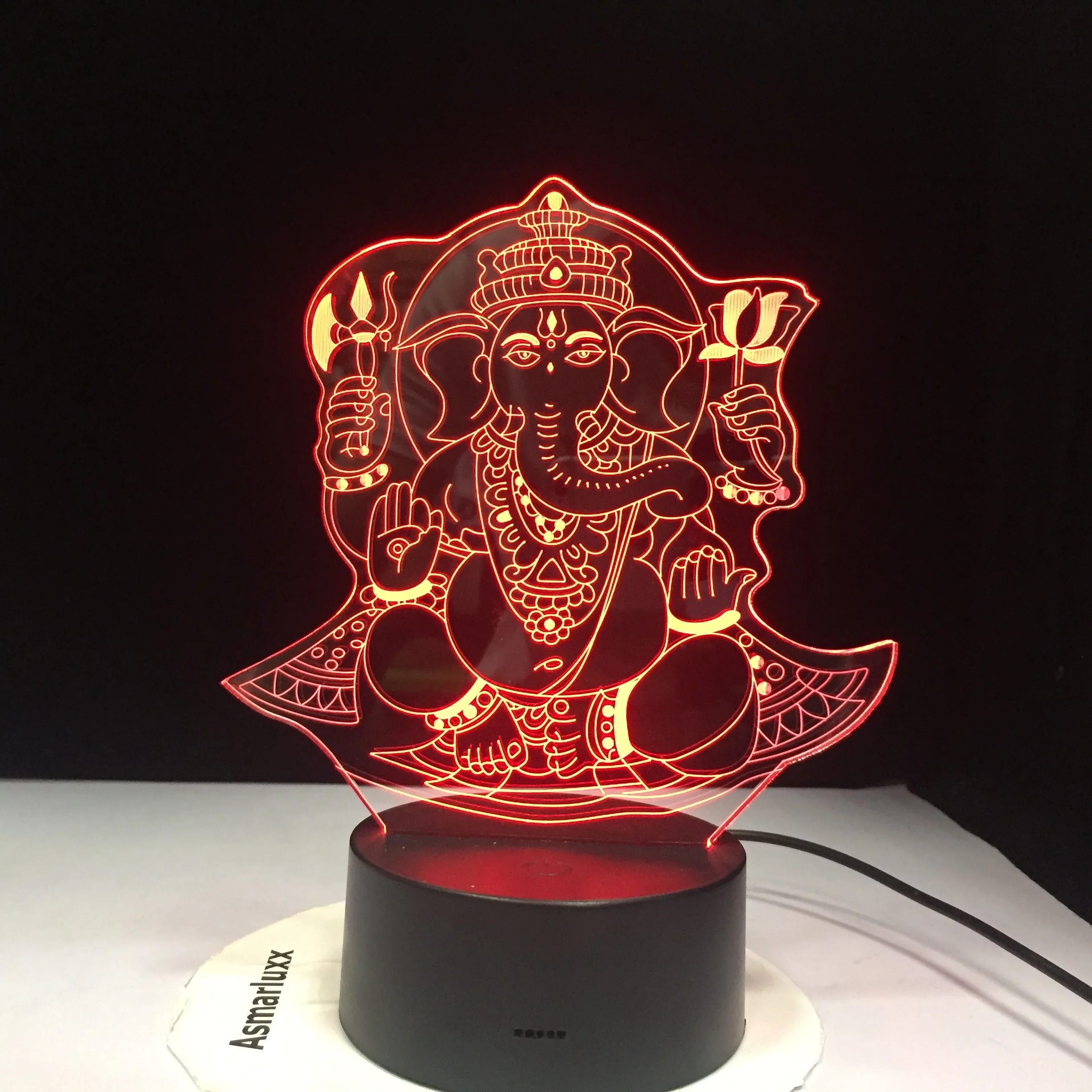 Ночник-светильник с изображением Будды 7 цветов | Освещение