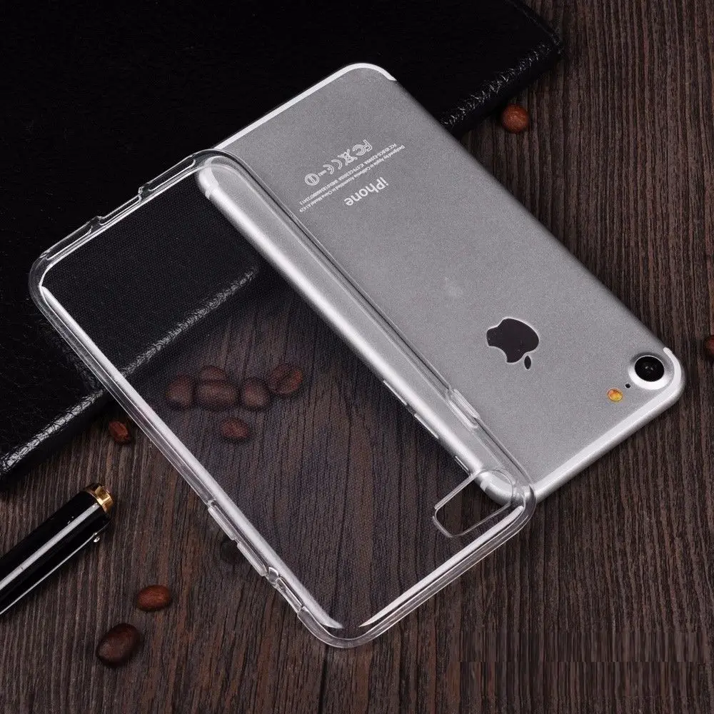 Прозрачный мягкий чехол из ТПУ для Apple Iphone 6 6S Plus iPhone 7 5 5s se plus 8 легкий Кристальный