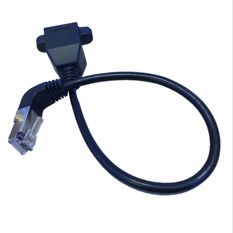 Отслеживающий номер 90 градусов вверх RJ45 штекер к гнезду винтовой панели