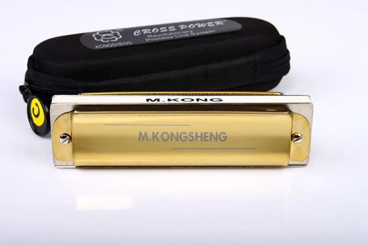 KONGSHENG 10 отверстий Блюз C Ключ губная гармоника рот орган арфа профессиональный духовой музыкальный инструмент для начинающих взрослых подарки для детей