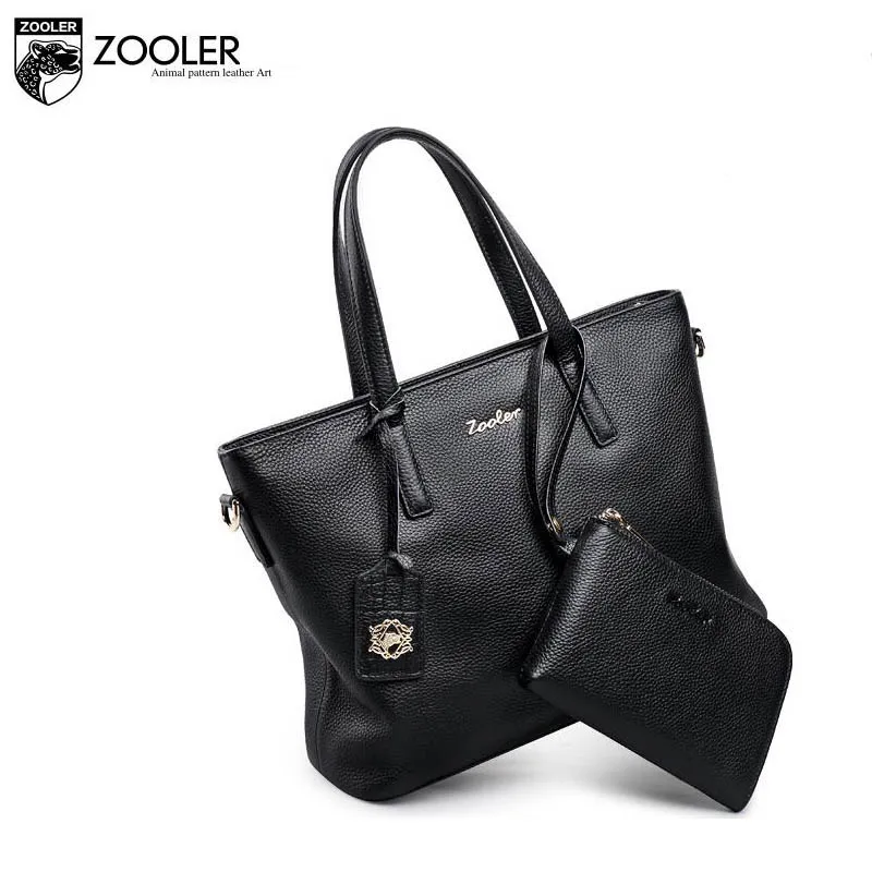 Zooler натуральная кожа сумка Новинка 2017 сплошной цвет женская большая емкость |
