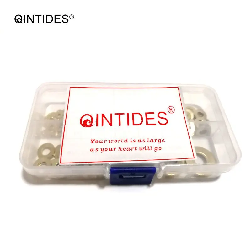 QINTIDES M2 M10 DIN125 Grade A простые шайбы латунная плоская шайба M2.5 M3 M4 M5 M6 M8 медные