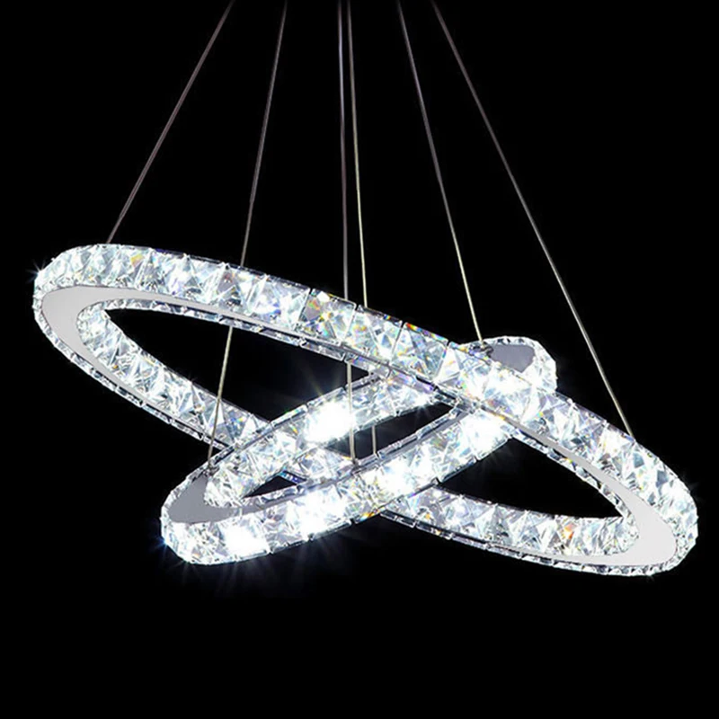 Круглые светодиодные светильники Современные хрустальные люстры Светильники