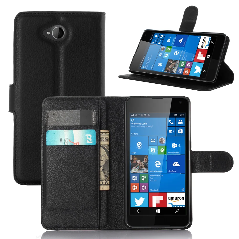 Роскошный кожаный флип чехол для Nokia Microsoft Lumia 650 Dual SIM RM 1152 5 &quot задняя крышка