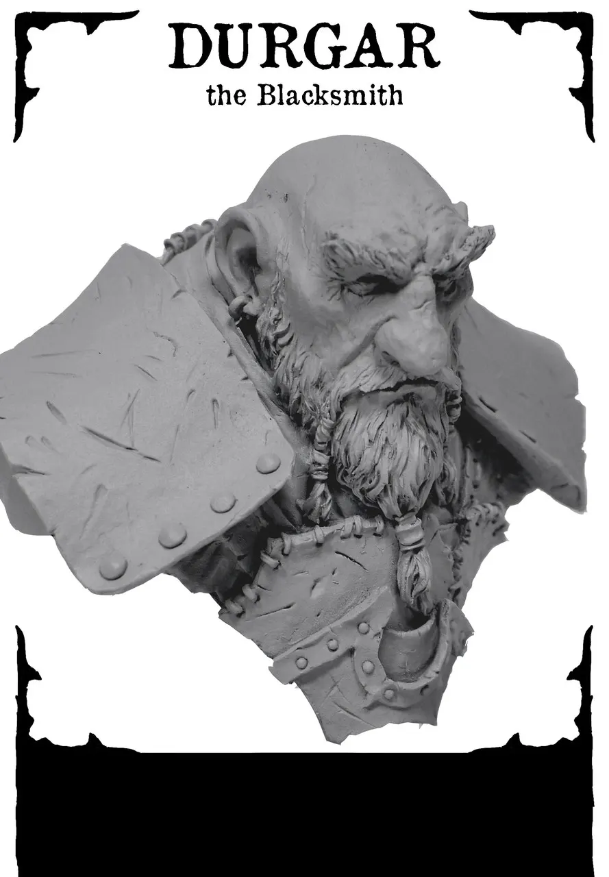 [Loong Way Miniatures] Hera Models Durgar the Blacksmith бюст миниатюрные из полимерной смолы|miniature