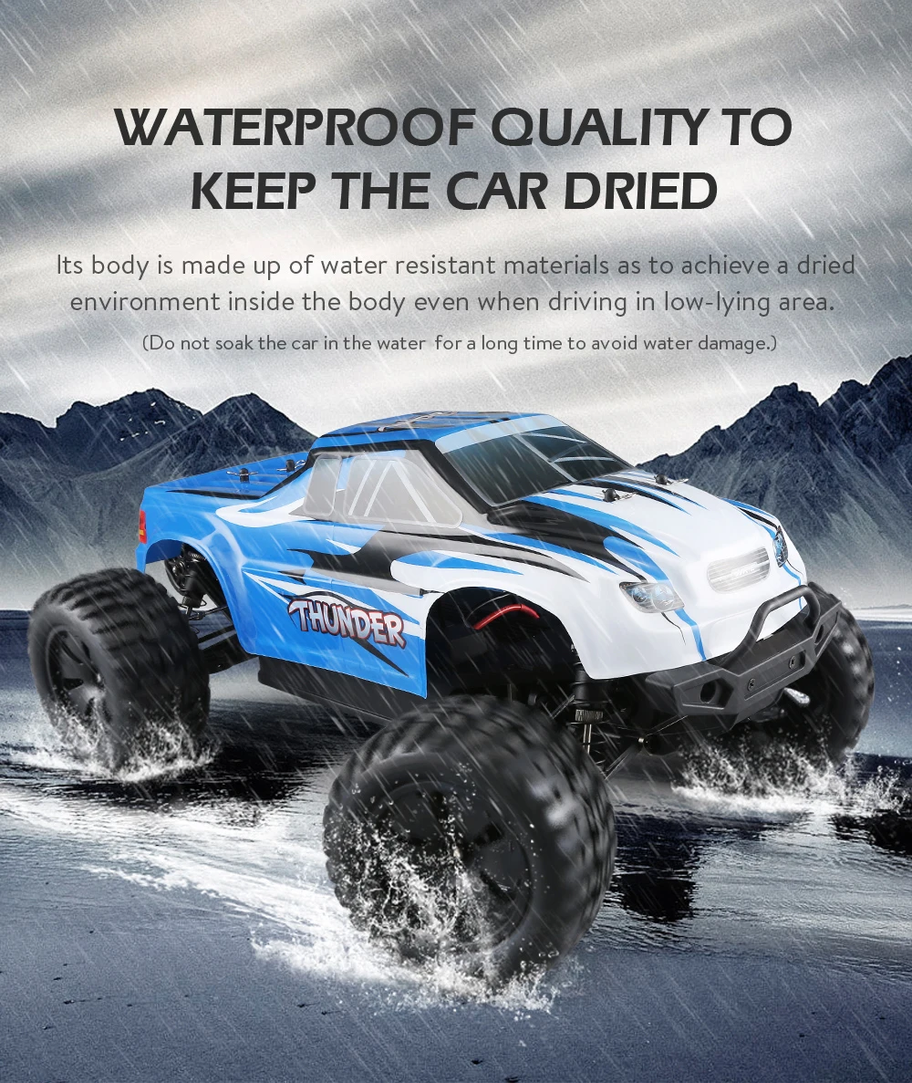 JJRC Q48 1/10 2,4 ГГц бесщеточный грузовик большая ножка внедорожный альпинистский автомобиль 70 км/ч 15 минут время гонок водонепроницаемый монстр грузовик