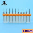 10 шт. 1,0 мм Вольфрамовая карбидная Концевая фреза для печатной платы фрезерный станок с ЧПУ инструмент для вращения древесины земляникакукуруза гравировальный станок аксессуары