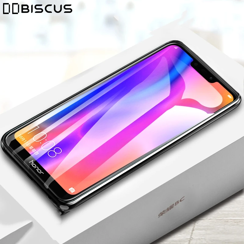 Защитное стекло 5D и 9D закаленное с полным покрытием для Huawei Honor 8C защитная пленка