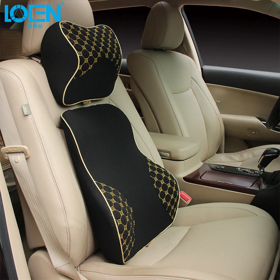 Автомобильные аксессуары хлопковая поясничная Подушка с эффектом памяти