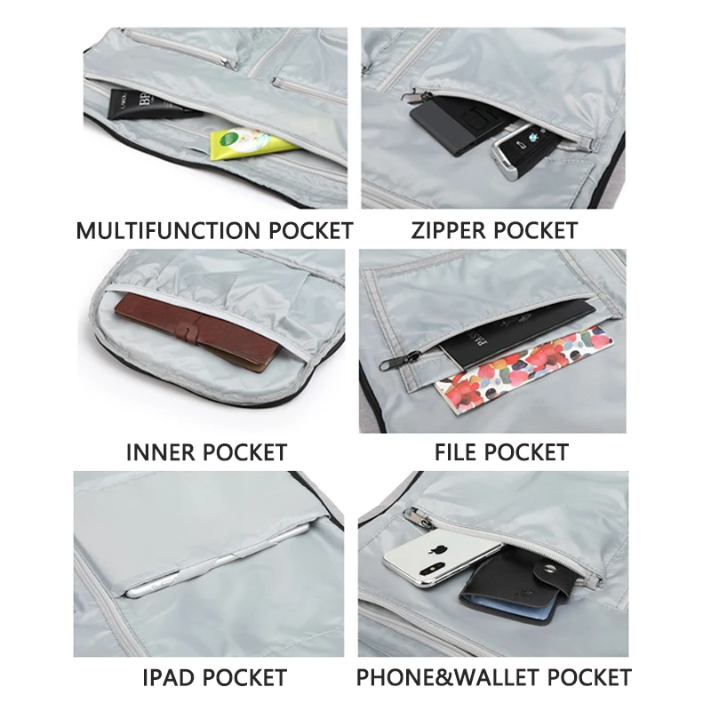 Мужская деловая сумка для путешествий большая костюма водонепроницаемая багажа