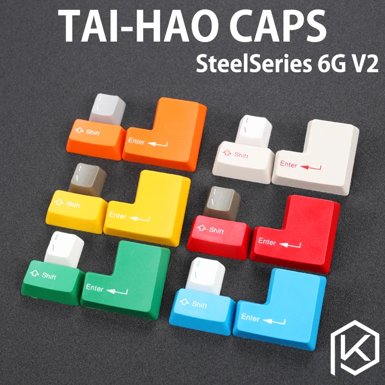 Taihao abs колпачки для механической клавиатуры steelseries 6g v2 белый серый красный