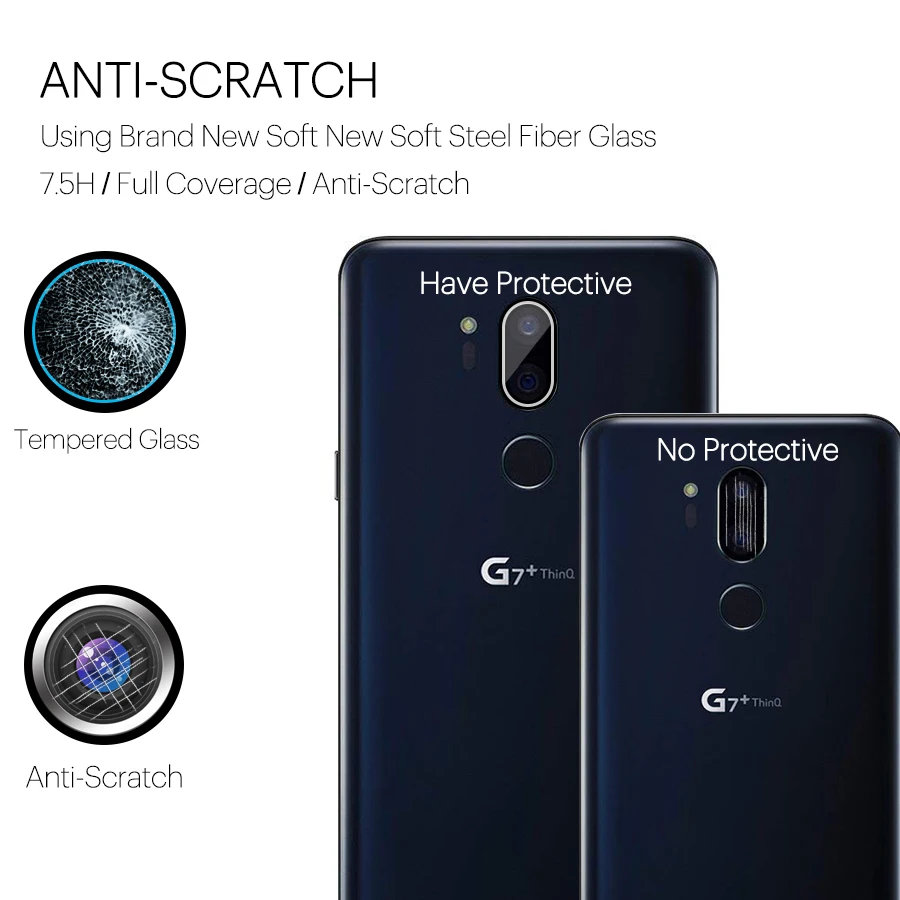 Задняя крышка для объектива камеры закаленное стекло LG G8 G7 G6 G5 V10 V30 защита задней