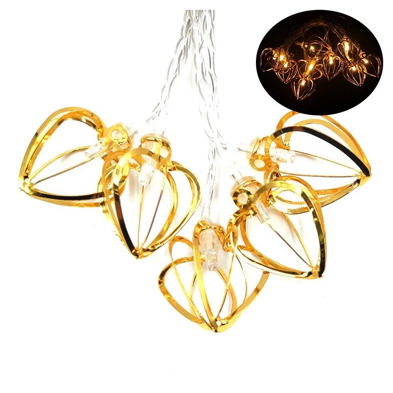 10/20/40/80 LED Holiday Light Lover Heat 3D Decorative Lamp Roon Indoor Decoration Party wedding Fairy Lights IY301225 | Лампы и