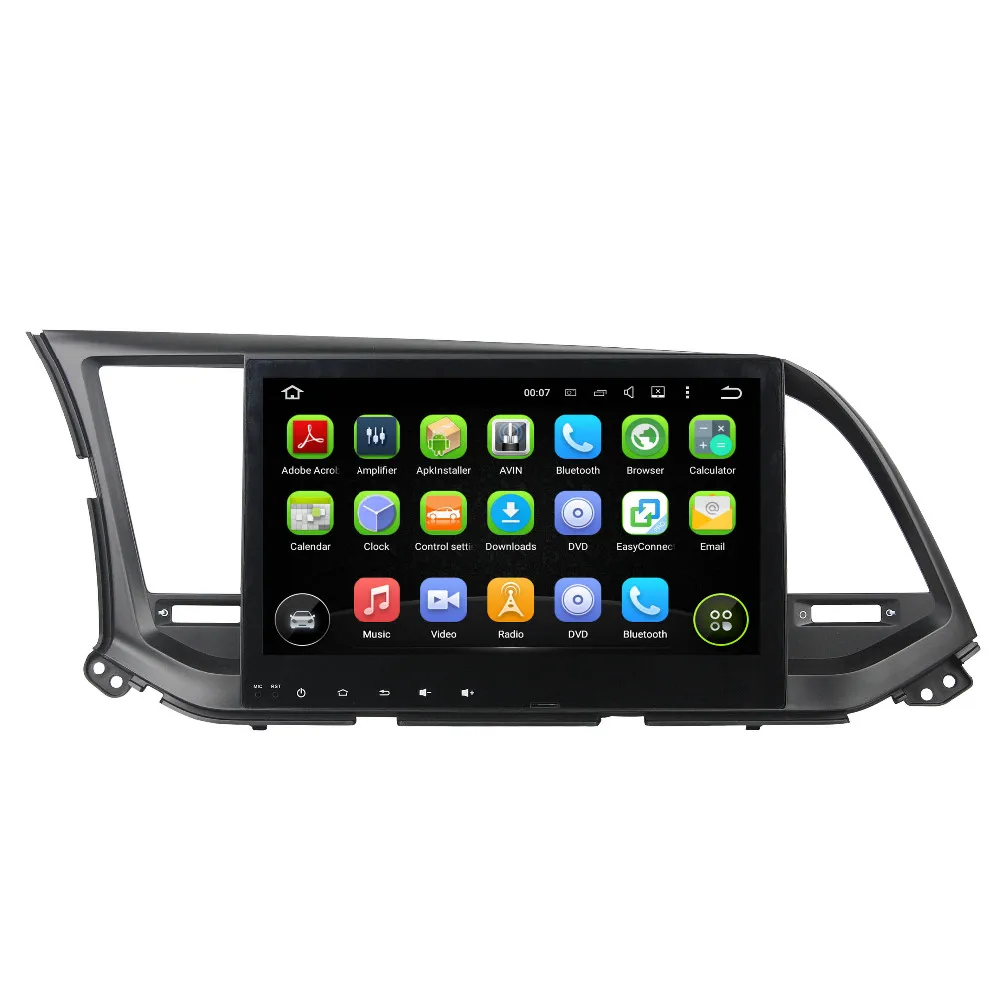10.1 &quotдва din Автомобильный DVD vedio плеер Android 5.1 1024*600 HD для HYUNDAI Elantra 2016 С Зеркалом