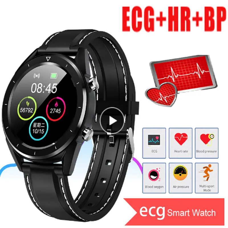 men женский на русском языке умный Браслет с измерения давления ecg измерением здоровья умный пульсометр с смарт-часы для фитнеса кровяное водонепроницаемое запястье часы для Водонепроницаемый генератор импульсов