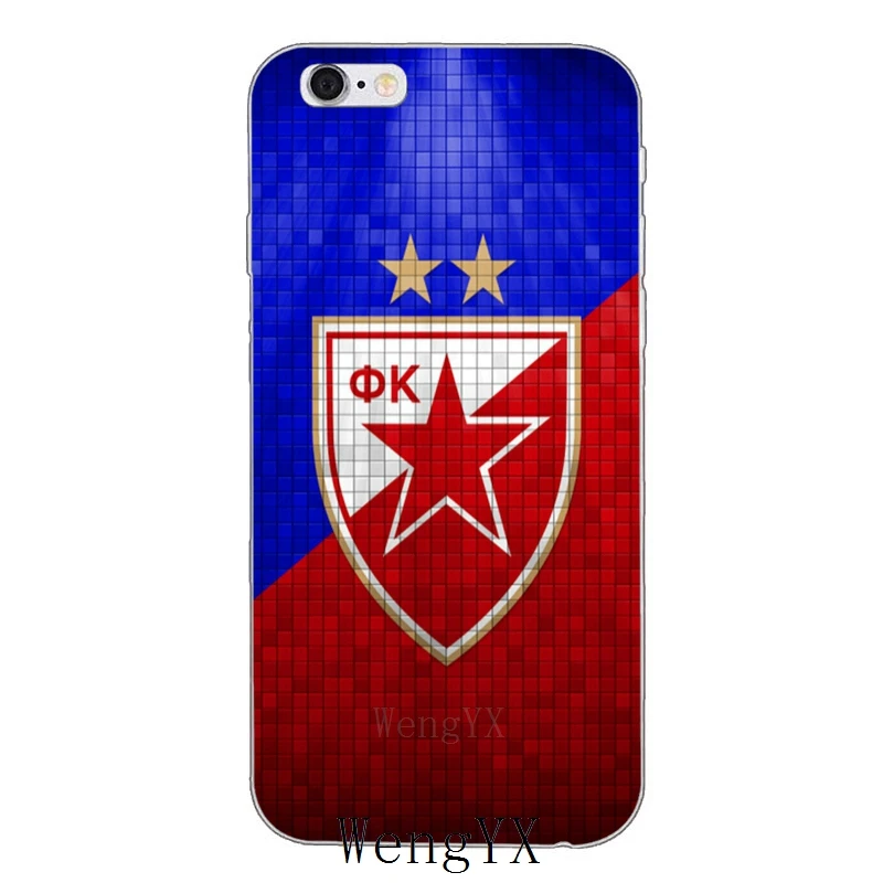 Crvena-zvezda-A-11 Чехол для телефона Serbia FK Crvena zvezda из мягкого силикона и ТПУ для Apple iPhone 4, 4S, 5, 5S, 5c, SE, 6, 6s, 7, 8 plus, X, XR, XS Max - Цвет: Crvena-zvezda-A-11