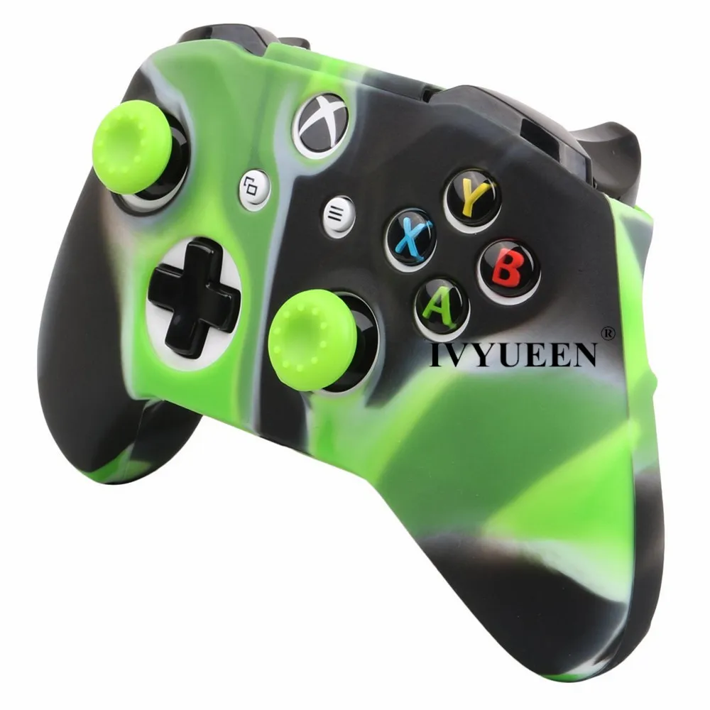 Силиконовый чехол IVYUEEN для Xbox One X S с 20 аналоговыми колпачками для джойстика X Box One X S