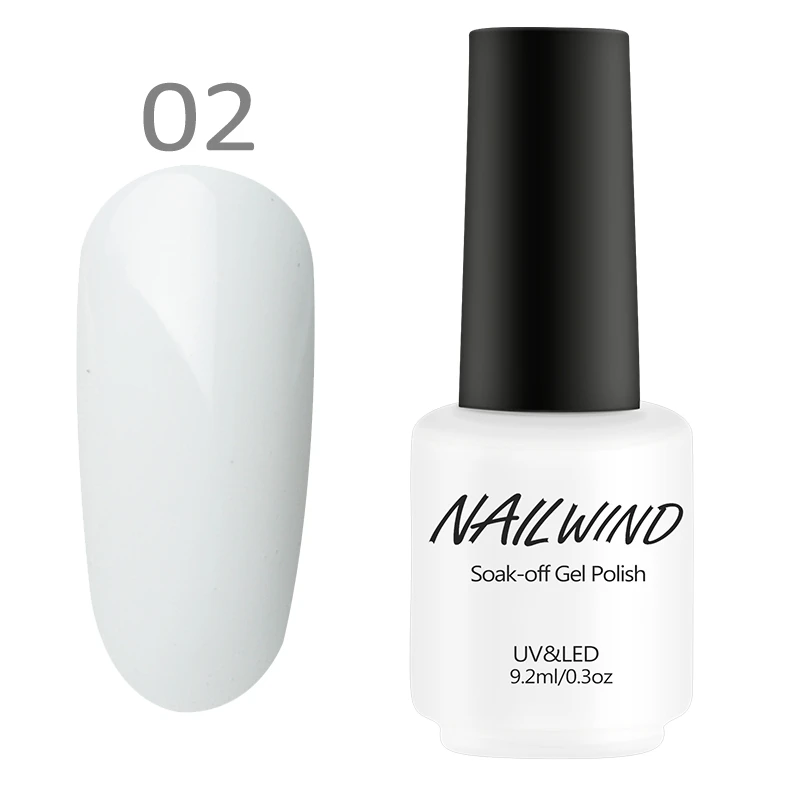 02 NAILWIND лак для ногтей 9,2 мл УФ цветной гель лак для ногтей акриловый гель Лаки резиновая основа для наращивания ногтей дизайн маникюра - Цвет: 02