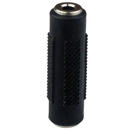 

New 1pc 3.5mm to 3.5mm Female to Female Stereo Audio Coupler Extender - Jack to Jack Audio Adapter Converter -Black Color