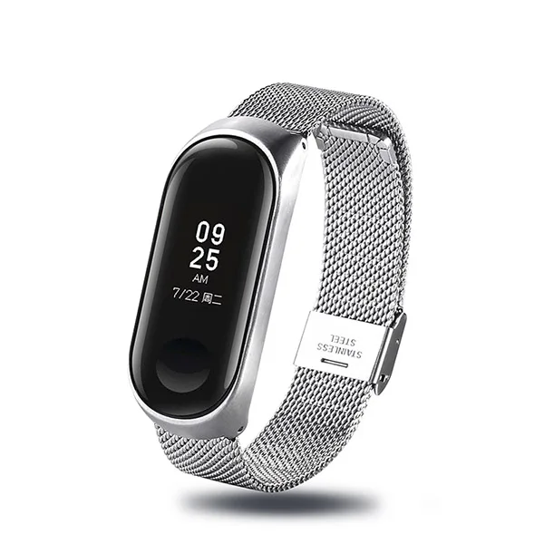 GWSilver Браслет Correa mi Band 3/4, металлический браслет без винтов, браслеты из нержавеющей стали для Xiaomi mi Band 4 Pulseira mi band 3, браслеты - Цвет ремешка: GWSilver