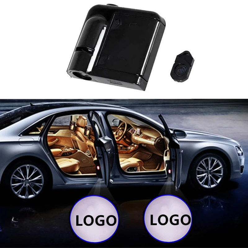 2 шт. светодиодный Автомобильный Дверной светильник с логотипом для toyota auris avensis aygo camry 40 50 chr c-hr corolla проектор Ghost Shadow лампа