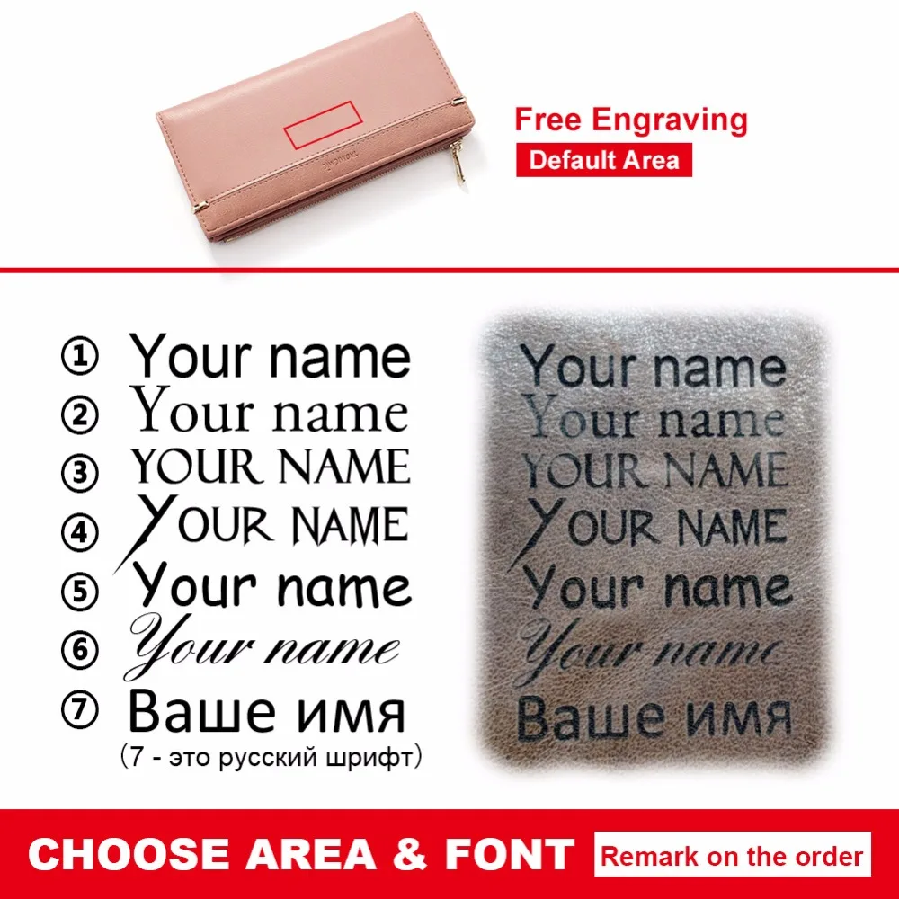 Женский Кожаный Клатч Taomicmic брендовый клатч с длинным 5 видов цветов Прямая