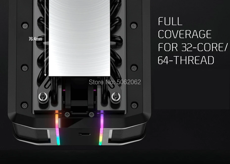 Cooler Master MAM-D7PN-DWRPS-T1 AMD TR4 SP3 выделяет кулер для процессора 7 тепловых трубок 12 см вентилятор адресуемый RGB PC радиатор охлаждения