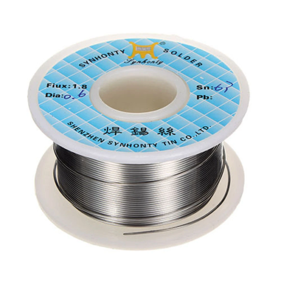 SCLS Generisch 0.6mm 50G 65ft 63/37 Rosin Core Flux 1.8% Tin Lead Roll Soldering Solder Wire | Электроника