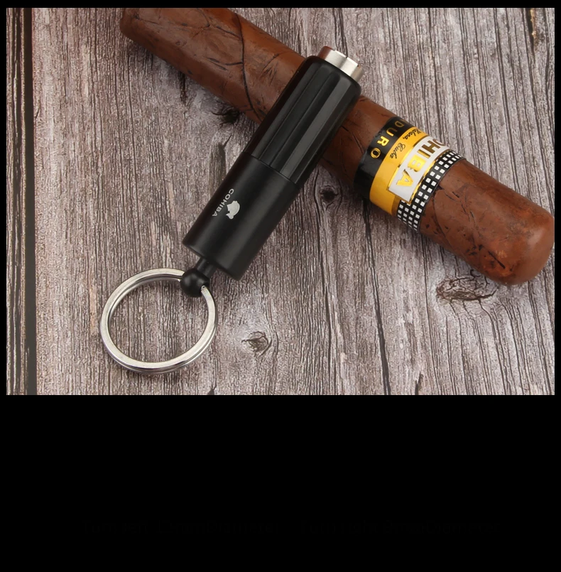 COHIBA металлический портсигар Портативный нержавеющая сталь машинка для резки табака аксессуары для сигар два размера Дырокол сигары инструменты