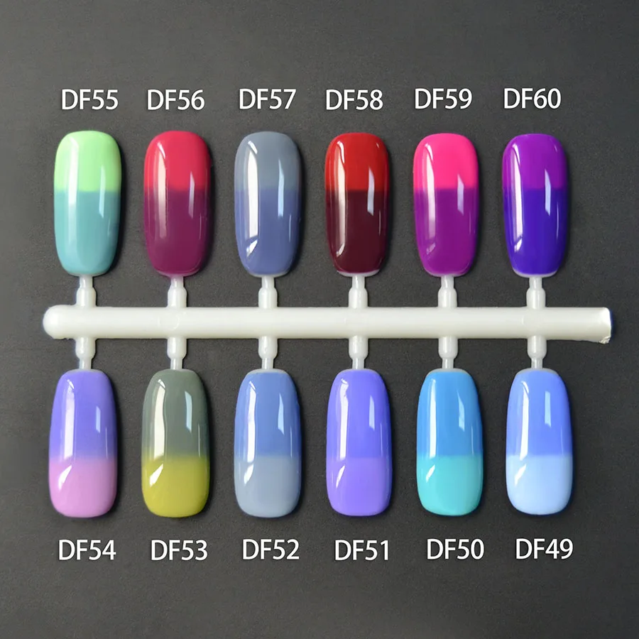 Температурный Гель лак для ногтей (DF49 ~ DF60) хамелеоновые гель лаки гелевая краска
