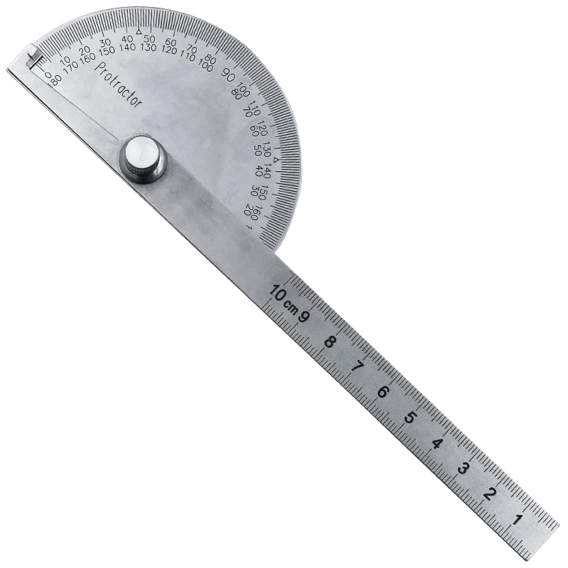 Нержавеющая сталь с круглым носком 14 5 см 180 градусов транспортир Angle Finder