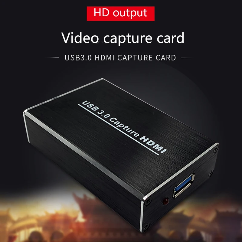 Новый адаптер видеозахвата HDMI-USB 1080 P донгл-карта совместимая с Linux Windows Mac DOM668 |