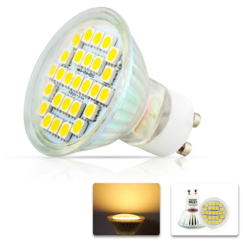1x GU10 5050 SMD 27 светодиодный 7 Вт белый/теплый белый прожектор Точечные светильники