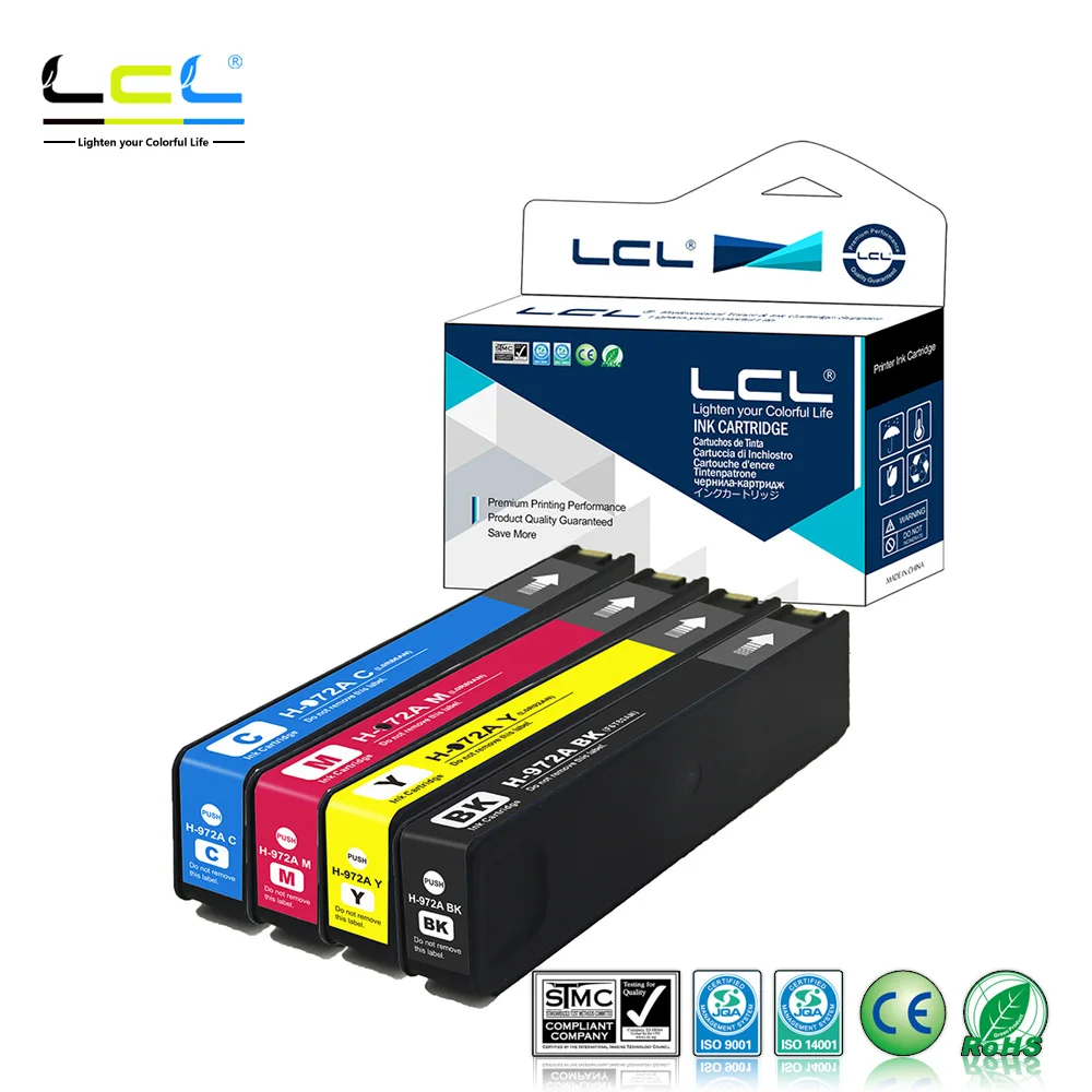 Тонер картридж LCL 972A F6T80AN L0R86AN L0R89AN L0R92AN (1 упаковка) совместимый с HP PageWide 352dw 377dw Pro