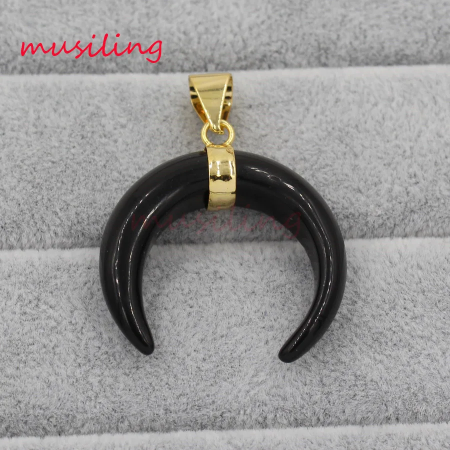 Хрустальные подвески из натурального камня в форме рога Ox с маятником аксессуары