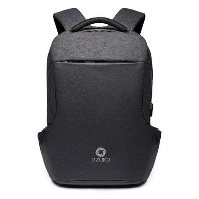 OZUKO Новый Многофункциональный рюкзак с защитой от кражи USB зарядка для мужчин 15 6