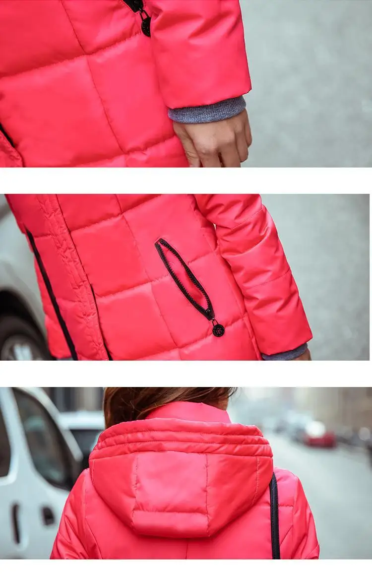 Женская зимняя куртка на хлопковом наполнителе с капюшоном размеры до 4XL | одежда