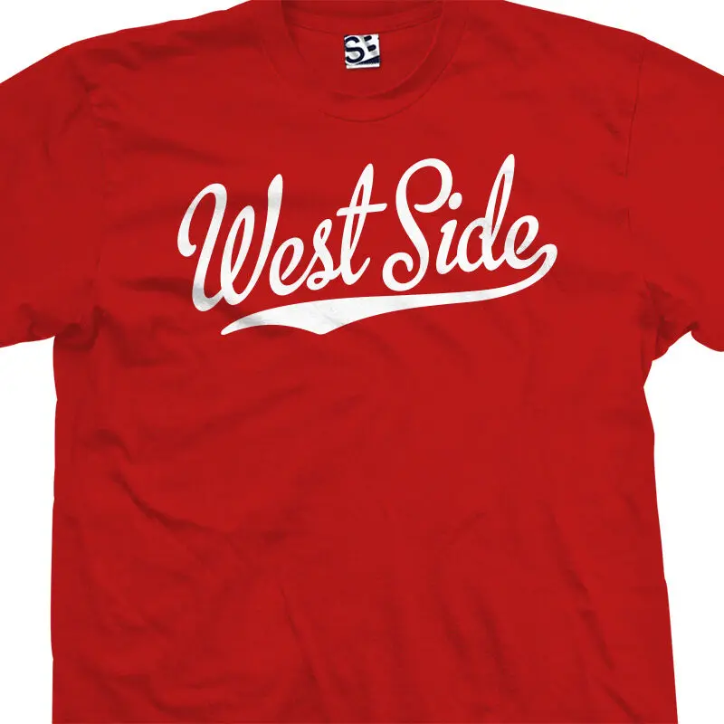 West Side Script Tail T-Shirt-City Rep Westside Coast Tee-все размеры и цвета | Мужская одежда