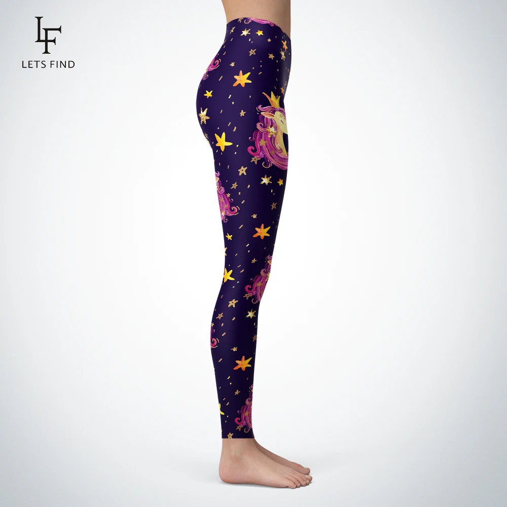 Новый Корона Единорог для женщин пуш ап леггинсы трендовые продукты 2019 размера