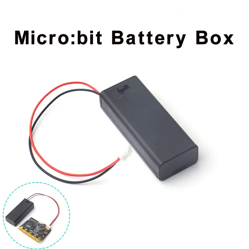 Для micro:bit держатель батареи чехол крышка оболочки для 2 шт AAA 3V PH2.0 Microbit макетная