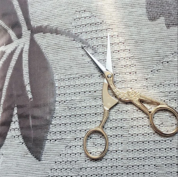 

2pcs lot high quality stainless steel golden plated bird shape antique scissors embroidery sewing cutter zakka vintage scissors
