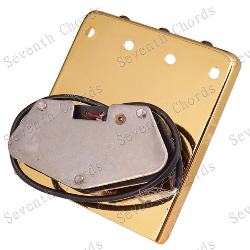 Музыкальный инструмент Золотой 6 плоский седловой гитарный мост и пикап для