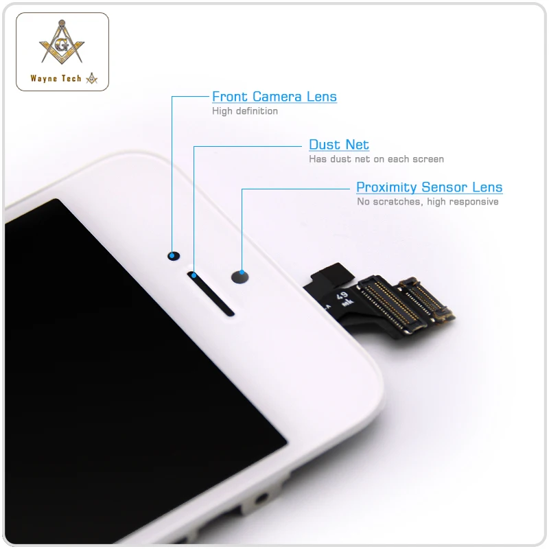 Качество AAA + экран дисплея для iPhone 5 5G с дигитайзером и рамкой LCD сборка подарками