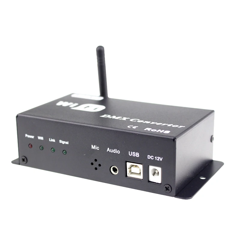 WiFi-конвертер dmx led контроллер 12 в android или ios система управления wifi сигнал преобразования dmx сигнал для светодиодных ламп выход dmx512